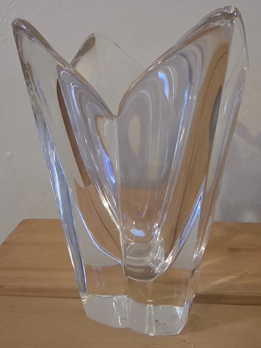 Clear Glass Tulip Vase - Home Accents Orrefors Sweden
